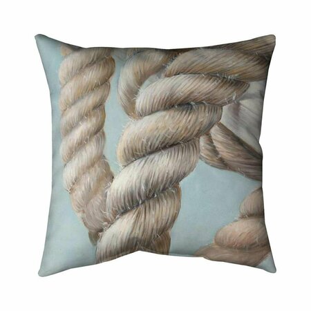 FONDO 20 x 20 in. Boat Rope Knot Closeup-Double Sided Print Indoor Pillow FO2775263